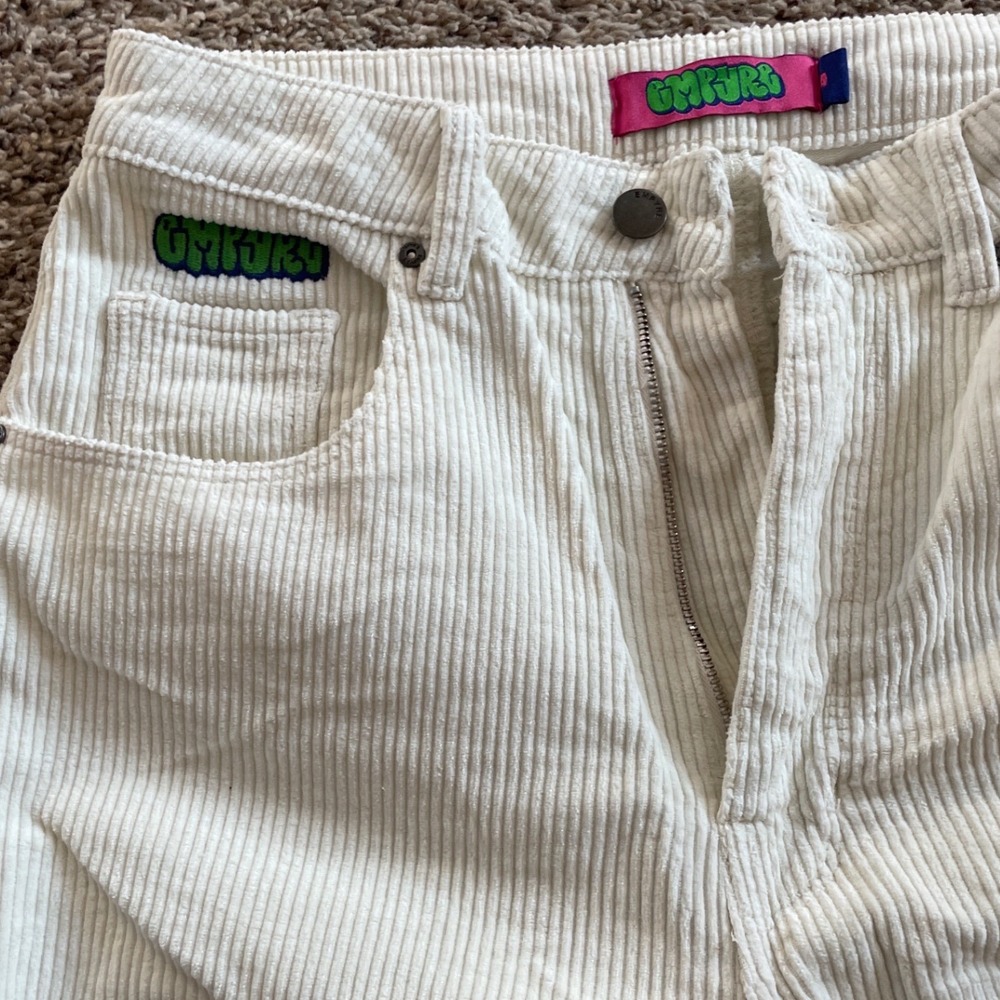 BRAND NEW White Empyre Corduroy Pants Size 4 Womens Painter Pants Tori Style - Picture 5 of 7